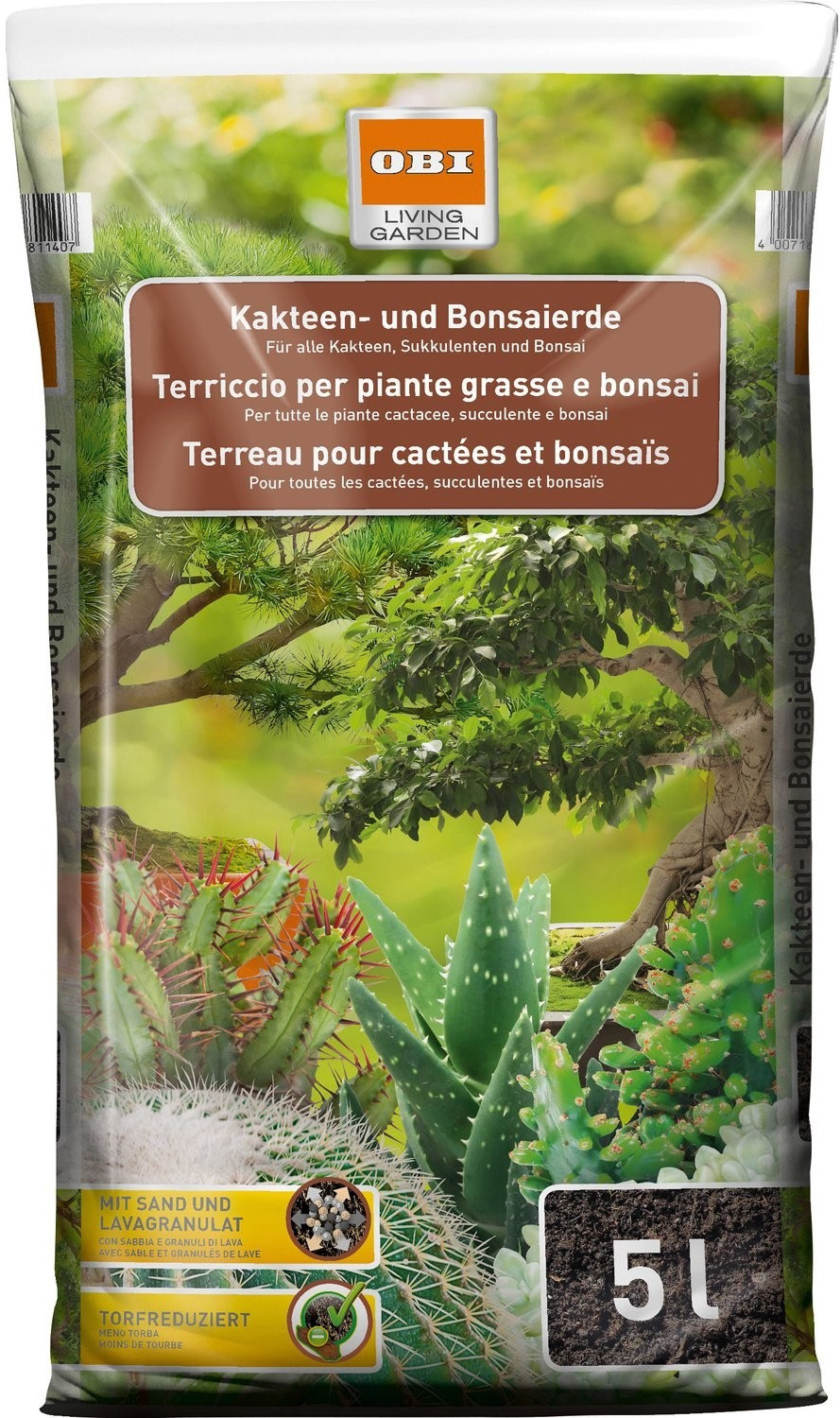 Obi Living Garden Kakteen- und Bonsaierde 5 Liter